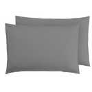Argos Home pillowcase pair grey L75 x W50cm - British product