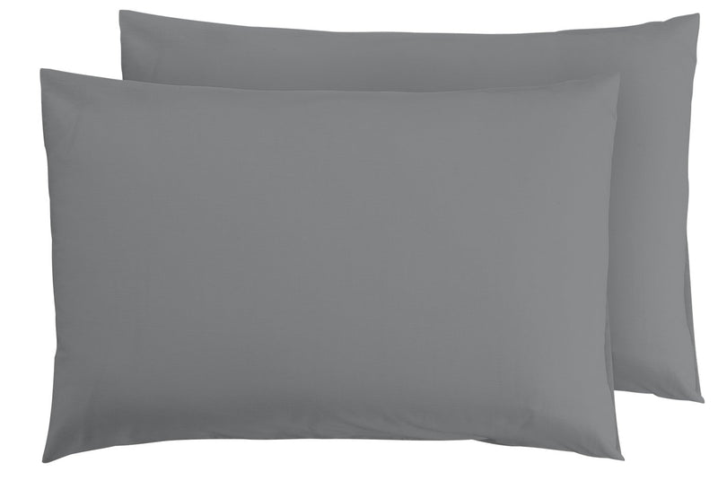 Argos Home pillowcase pair grey L75 x W50cm - British product