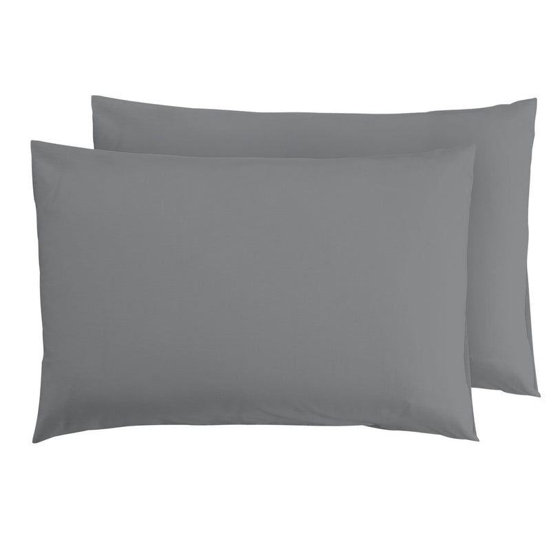 Argos Home pillowcase pair grey L75 x W50cm - British product