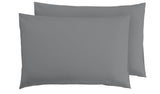 Argos Home Plain Standard Pillowcase Pair - Grey