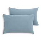 Habitat denim pillowcase pair size L75 x W50cm, UK version