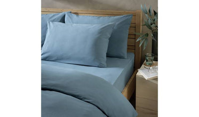 Argos Habitat Cotton Rich 180 TC Standard Pillowcase Pair - Denim - Size L75 x W50cm- Buy online at McGrocer