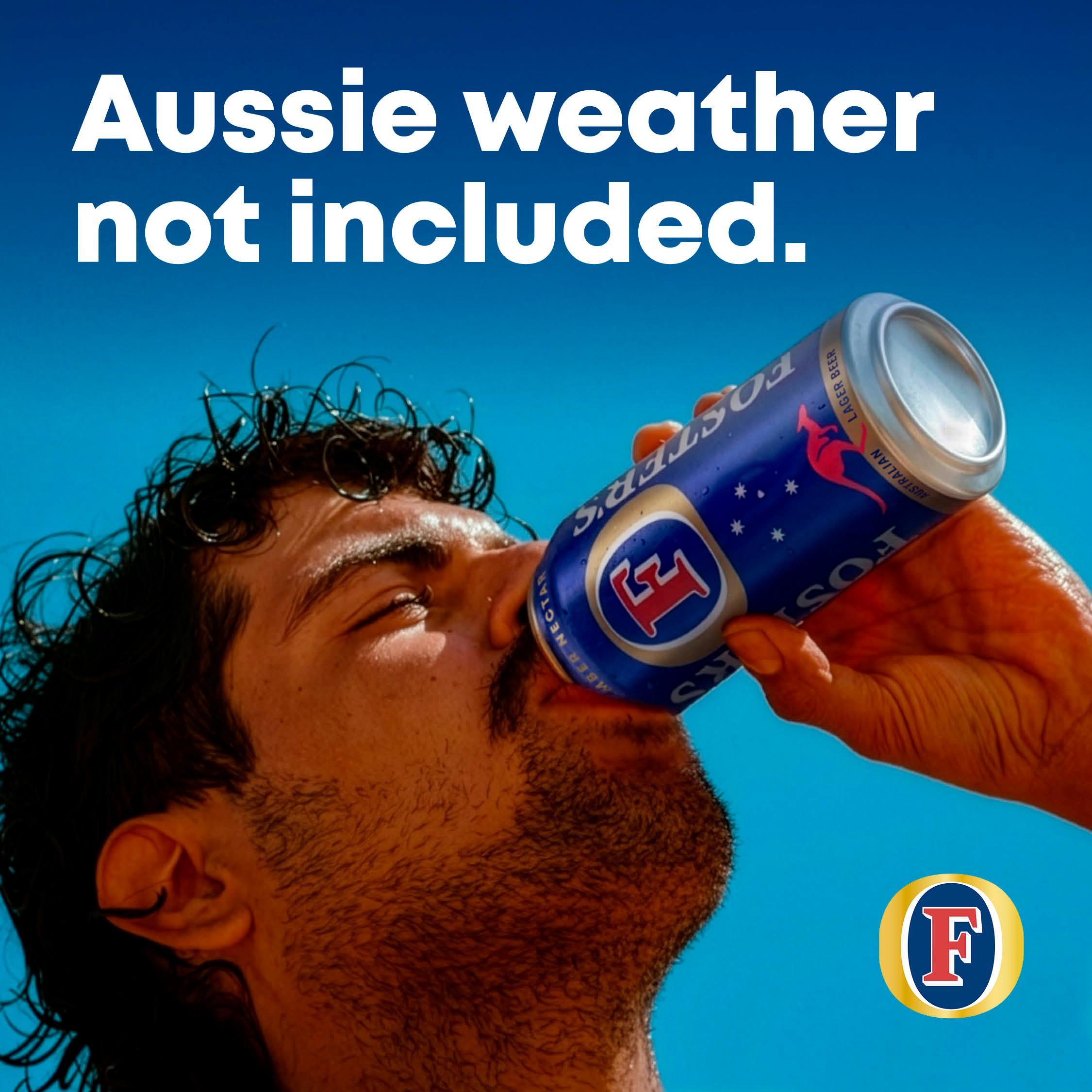 Foster's Lager beer cans 4x440ml, imported from the UK
