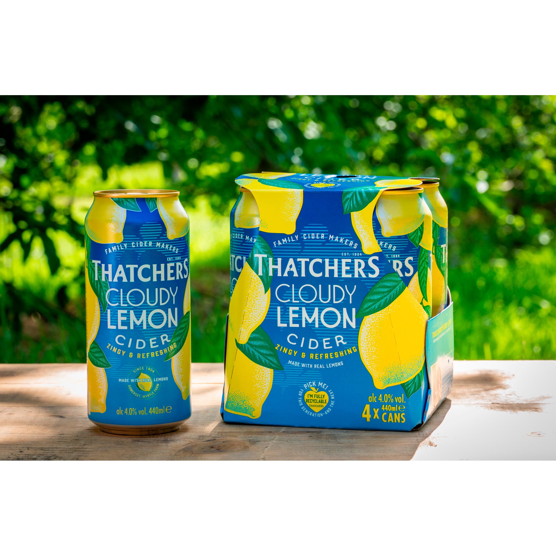 Thatchers cloudy lemon cider 4x440ml multi-pack - British product