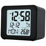 Acctim Cole funkgesteuerter LCD-Display-Wecker Schwarz - Britisches Produkt