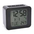 Acctim Cole radio controlled LCD display alarm clock black - British product