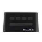 Acctim Cole radio controlled LCD display alarm clock black - British product