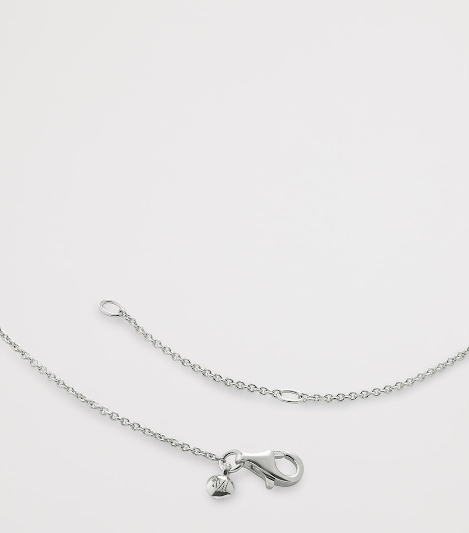 Monica Vinader sterling silver heart necklace, UK version