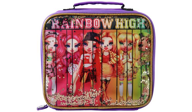 Zak Rainbow High Glitter Lunch Bag 20x23x8cm (British brand)
