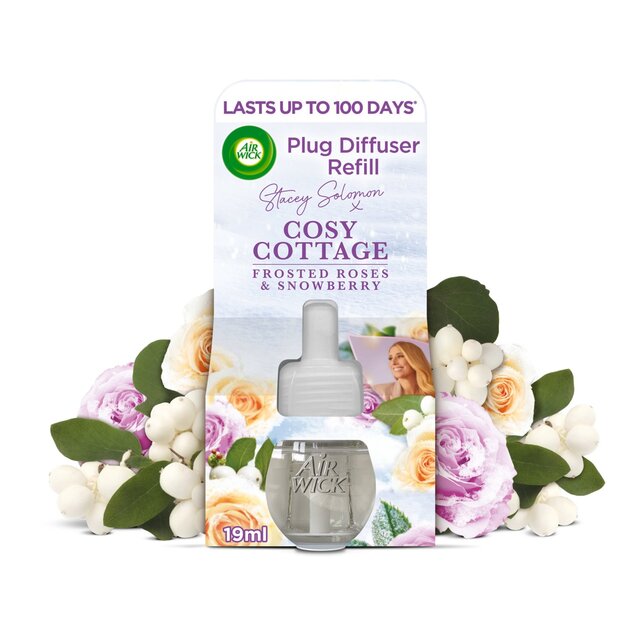 Airwick Electric Single Refill Cosy Cottage Frosted Roses & Snowberry   19ml