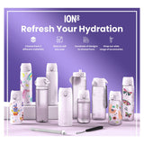 Ion8 Lilac Dusk water bottle 600ml, UK version