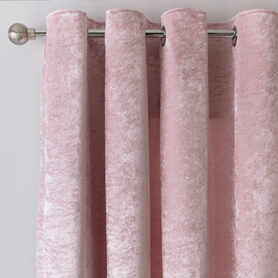 Rideaux œillets en velours Argos Home Blush 229x229cm