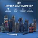 Ion8 Ash Navy water bottle 600ml, UK version