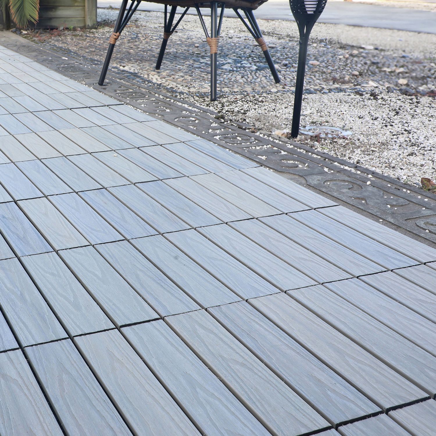 Workpro decking tiles grey 4 pieces (British brand)