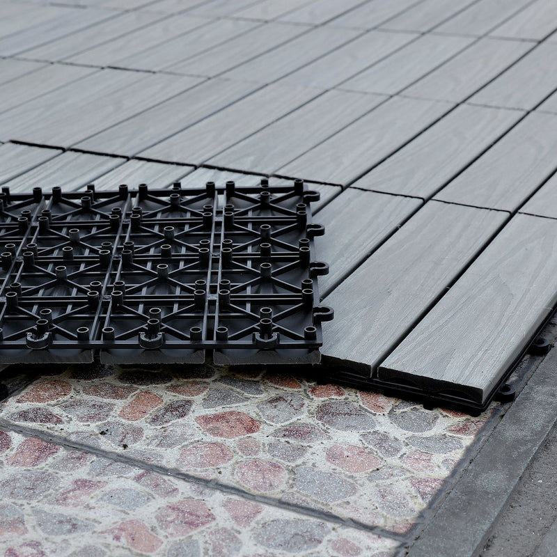 Workpro decking tiles grey 4 pieces (British brand)