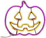 Argos Home Neon Pumpkin Sign 27x29cm - British product