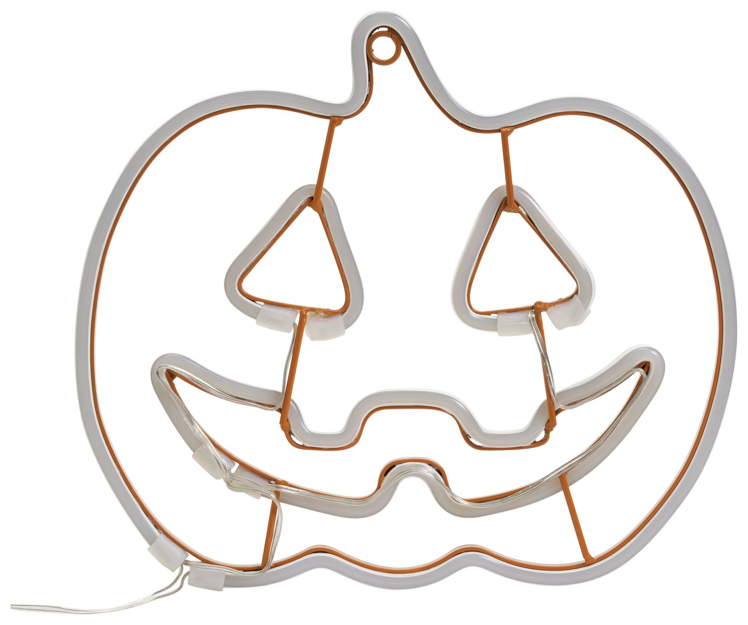 Argos Home Neon Pumpkin Sign 27x29cm - British product