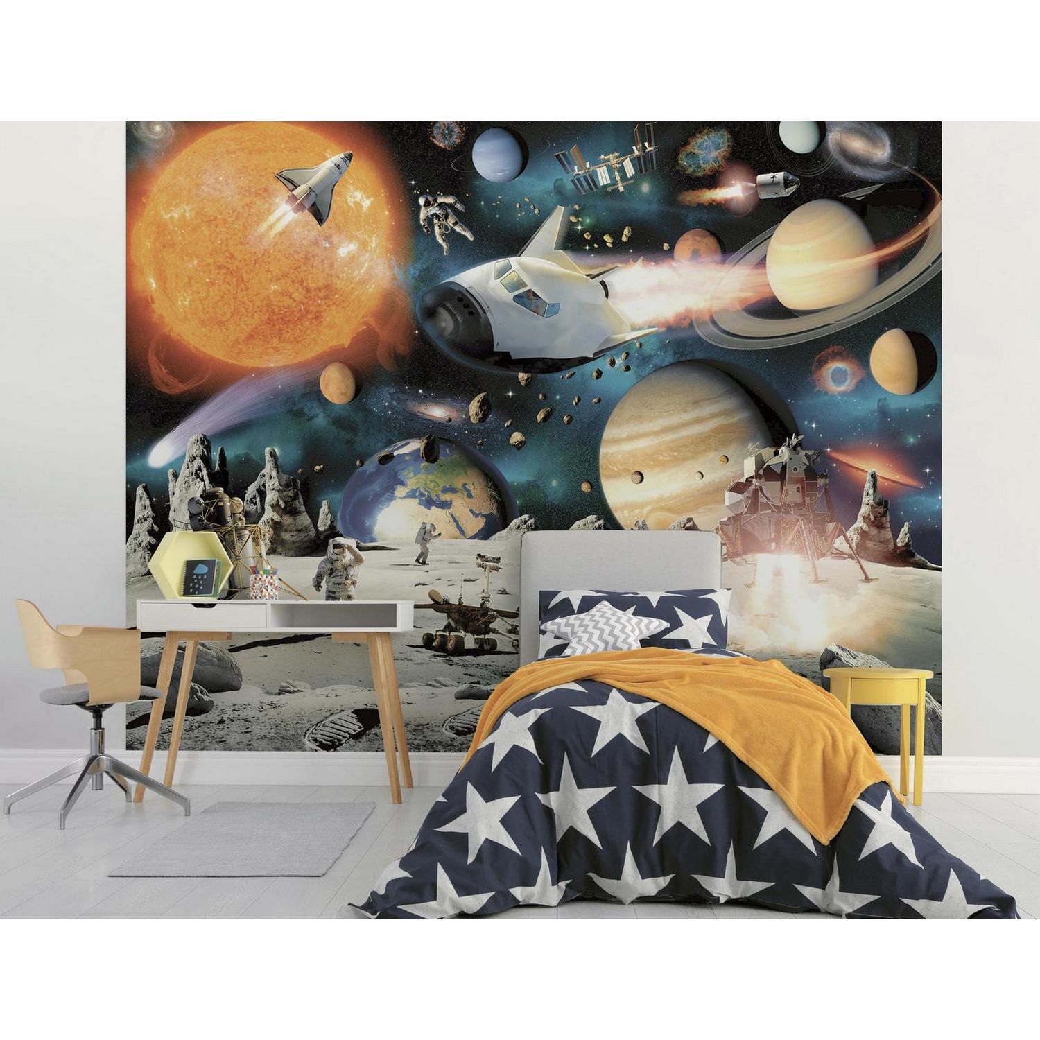 Walltastic Space Adventure wall mural 8ft x 10ft (British brand)