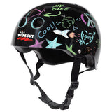 Wipeout dry erase kids bike helmet 52-56cm black (British brand)