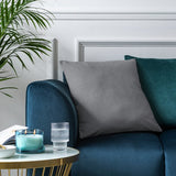 Habitat Velvet Cushion Cover Slate 43x43cm, UK version