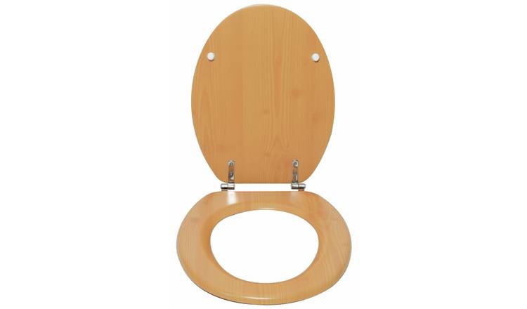 Argos Home pine effect toilet seat natural 45x37x5cm - British product