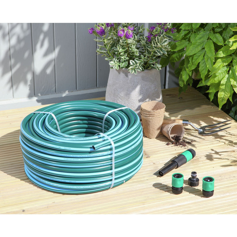 McGregor heavy duty reinforced garden hose set 25m, imported from the UK