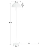 Habitat Modern Mushroom Floor Lamp in white, UK version