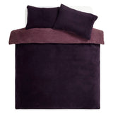 Argos Home double sided fleece purple duvet cover for double bed - British product
