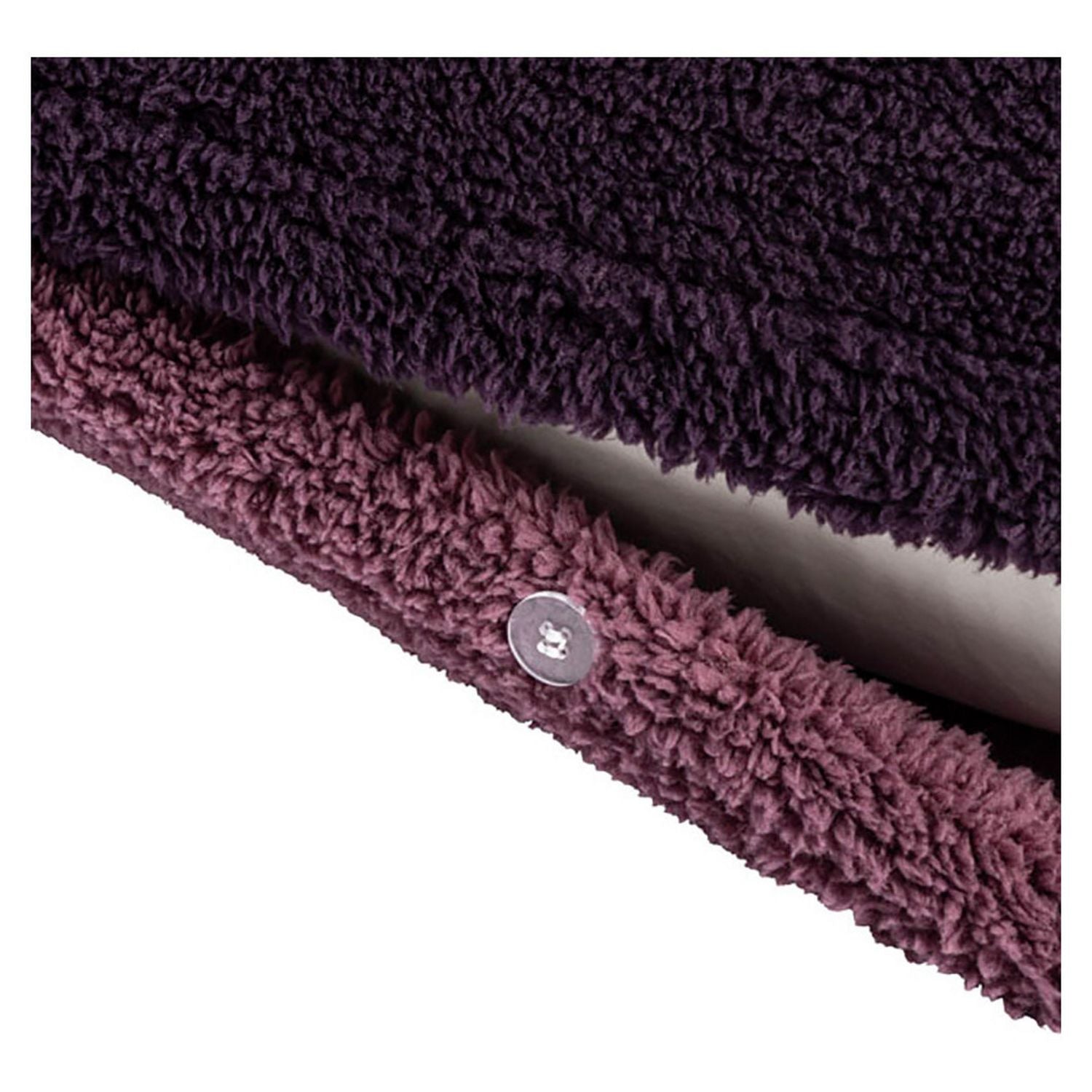 Argos Home double sided fleece purple duvet cover for double bed - British product