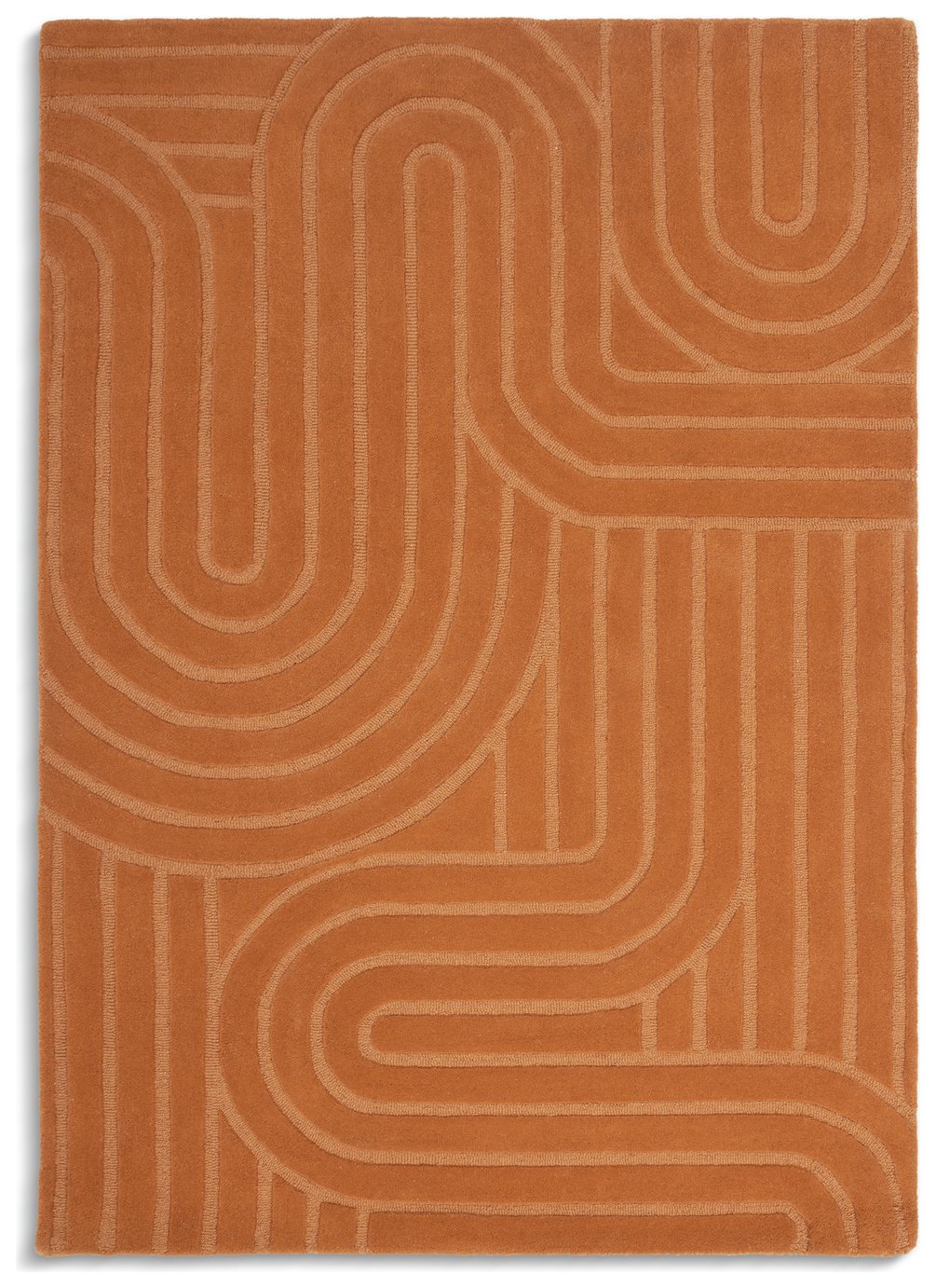 Habitat ginger cut pile rug 120x170cm, UK version