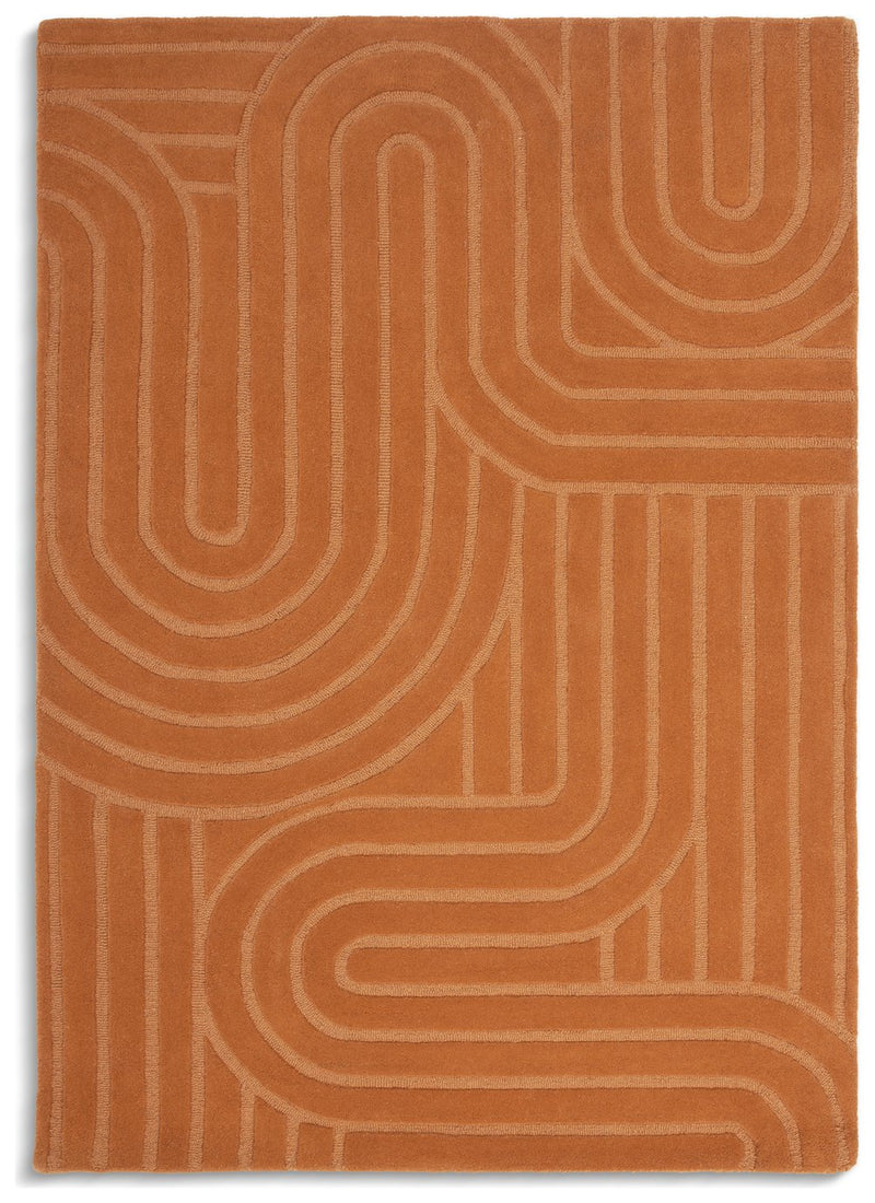 Habitat ginger cut pile rug 120x170cm, UK version
