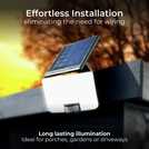 Luceco 11W PIR Guardian solar floodlight, UK version