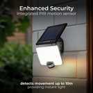 Luceco PIR Guardian solar floodlight, UK version