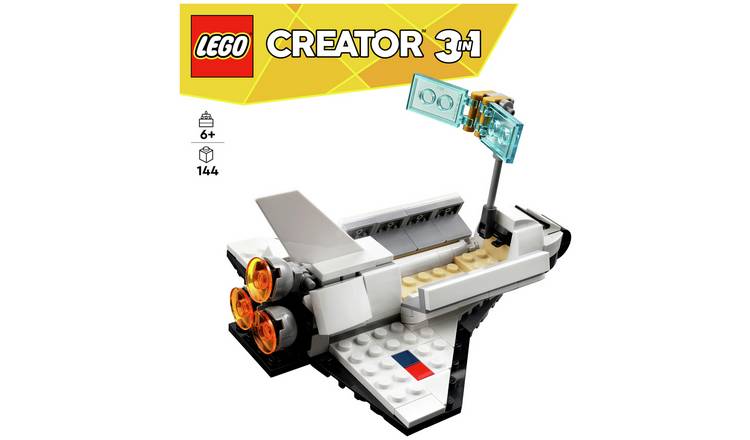 LEGO Creator 3 in 1 Space Shuttle & Spaceship Toys 31134 GOODS Argos