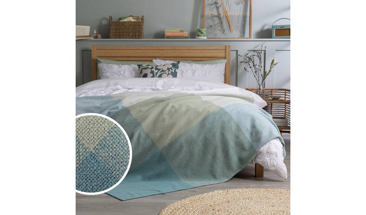 Habitat gingham check throw 125x150cm, UK version