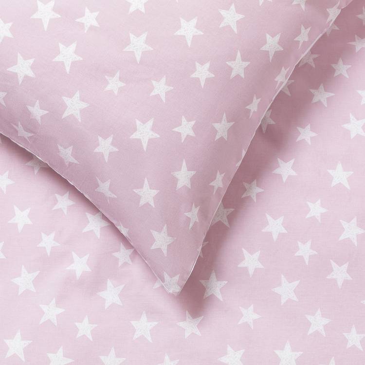 Habitat reversible star pink bedding set toddler - British product