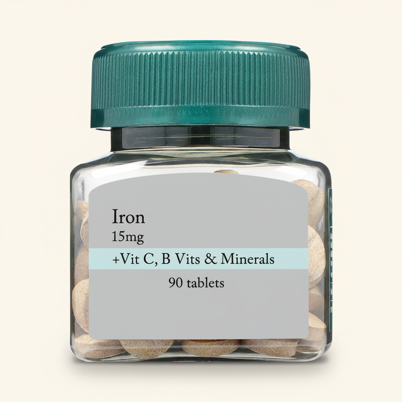 Holland & Barrett Iron + B Vits, Vit C & Minerals 15mg 180 Tablets