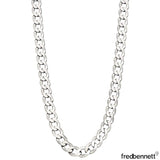 Fred Bennett sterling silver curb chain necklace, imported from the UK