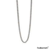 Fred Bennett heavyweight sterling silver Spiga chain necklace, imported from the UK