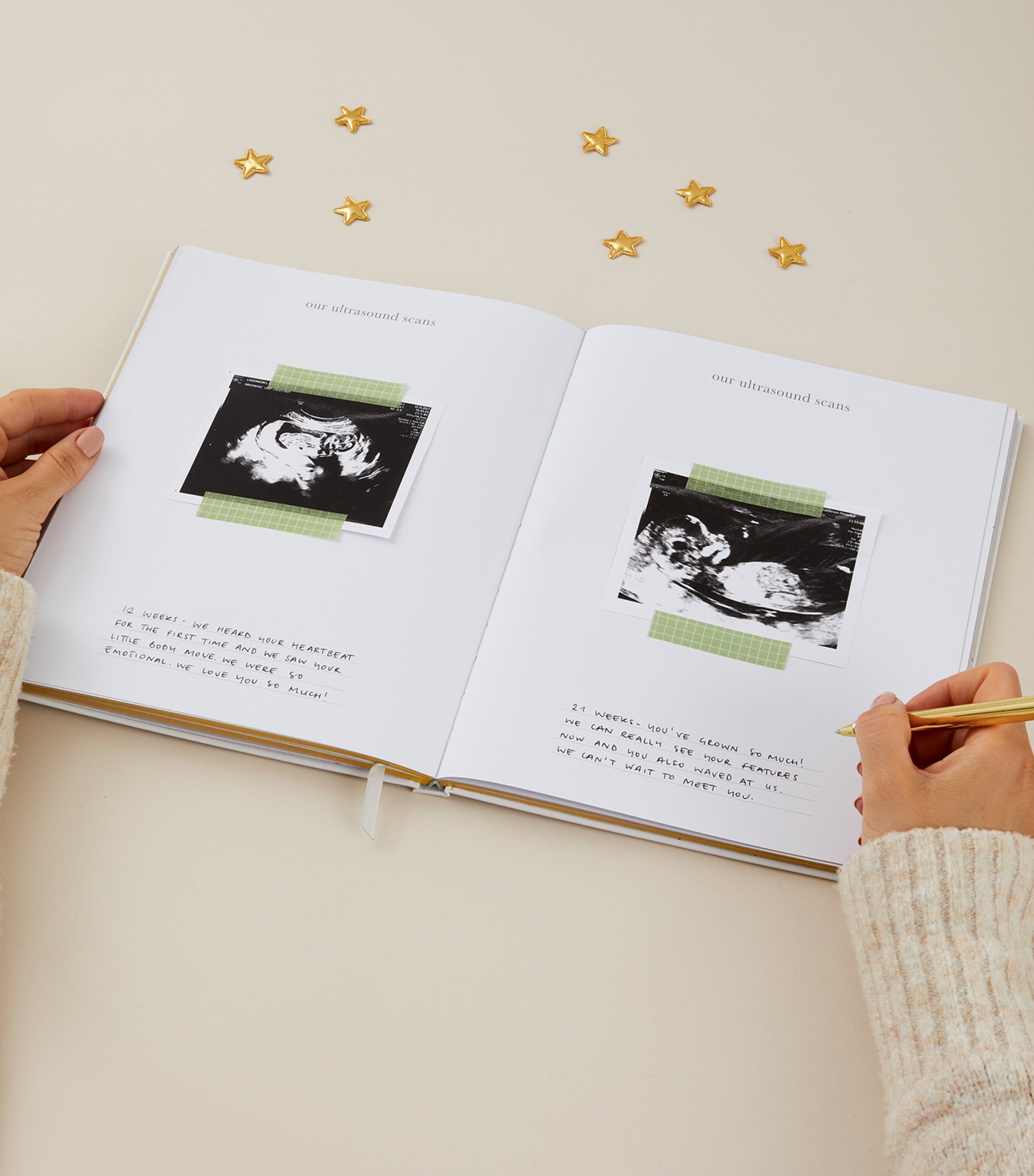 Blush and Gold Safari My Pregnancy Journal - British product