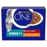 Purina One Senior 7+ Mini Fillets Chicken & Beef Wet Cat Food   8 x 85g GOODS M&S   