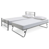 Argos Atlas silver guest bed single with mattresses - British product