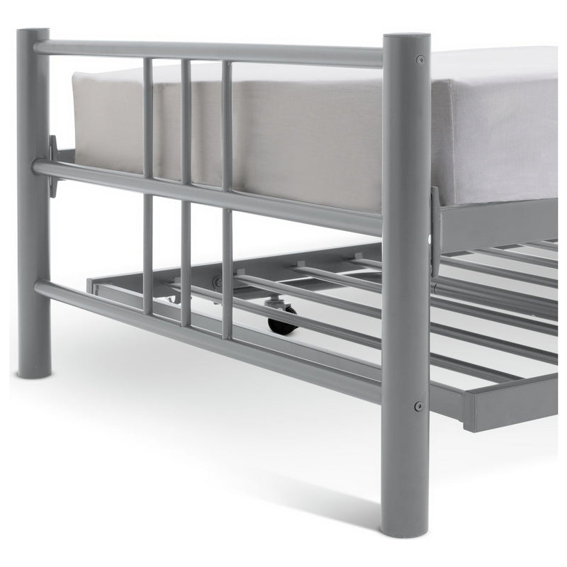 Argos Atlas silver guest bed single with mattresses - British product