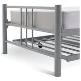 Argos Atlas silver guest bed single with mattresses - British product