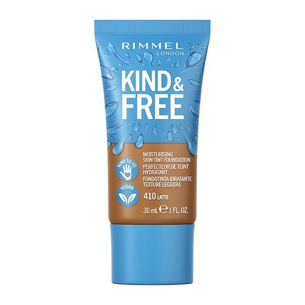 Rimmel Kind & Free Moisturising Foundation Rose Ivory GOODS Superdrug Latte 410  