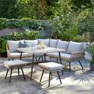 Habitat Malta garden sofa set natural 6 seater, UK version