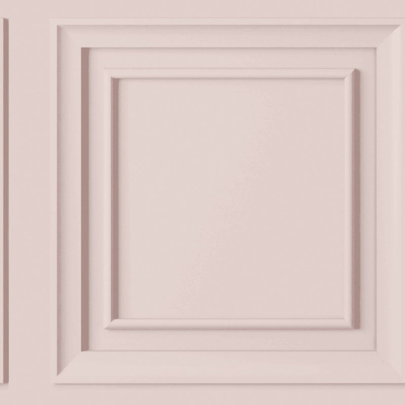 Fresco Wood Panel Blush Wallpaper 52cm x 10m roll - British product