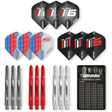 Winmau Blade 6 darts case with accessories (British brand)