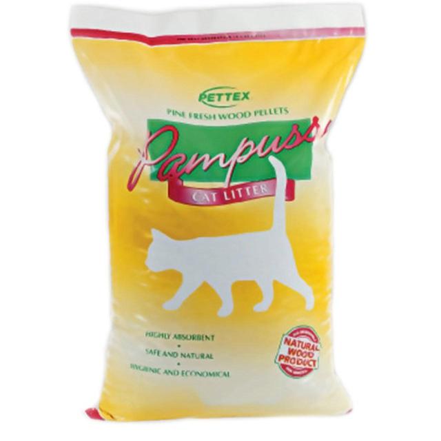 Pettex Pampuss Wood Base Non-Clumping Cat Litter   15L GOODS M&S   