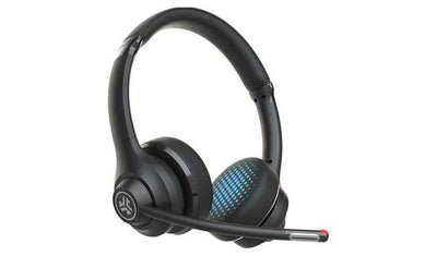 JLab GO Work On-Ear kabellose Bluetooth-Kopfhörer Schwarz On-Ear Kopfhörer